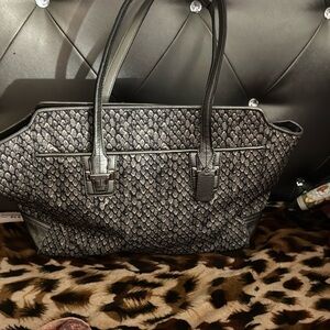 Coach Carryall Satchel Handbag Gunmetal